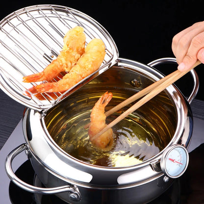 Frying Pot With Thermometer